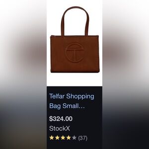 Telfar Small Shopping Bag in Chocolate